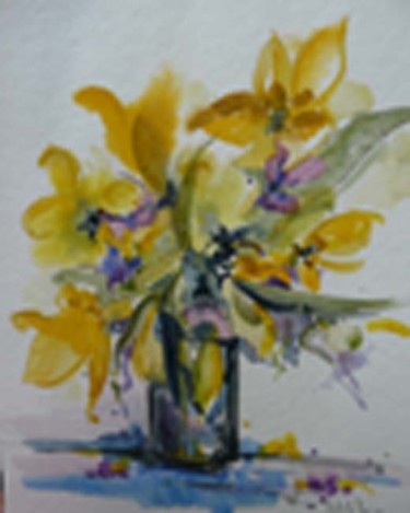 Peinture intitulée "Senteurs florales" par Nikkos, Œuvre d'art originale