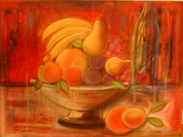Peinture intitulée "Tutti fruti 100 %" par Nikkos, Œuvre d'art originale