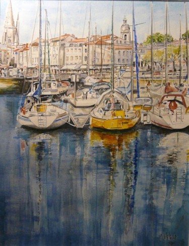 Peinture intitulée "La Rochelle 17" par Nikkos, Œuvre d'art originale