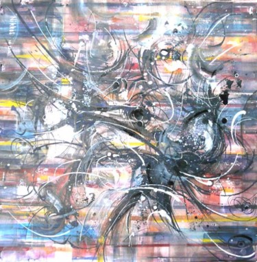 Peinture intitulée "Tormenta" par Nikkos, Œuvre d'art originale