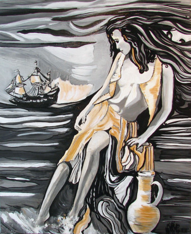 Painting titled "Lysistrata" by Nikky, Original Artwork, Acrylic
