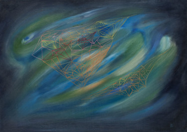 Картина под названием "a3 1978-05, 49x34 c…" - Nikned, Подлинное произведение искусства, Масло