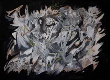 Pittura intitolato "a3 2013-01, 42x30 c…" da Nikned, Opera d'arte originale, Gouache