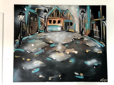 Картина под названием "Copper village" - Nikol Valdman, Подлинное произведение искусства, Акрил
