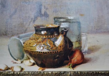 Painting titled "Чайник (фрагмент)" by Iurii Viktorovich Nikolaev, Original Artwork