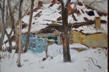 Картина под названием "Зима" - Юрий Викторович Николаев, Подлинное произведение искусства