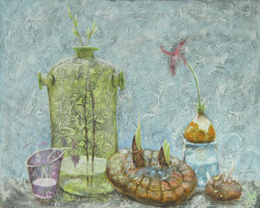 "Предчувствие весны" başlıklı Tablo Nikolai Bogomolov tarafından, Orijinal sanat, Petrol