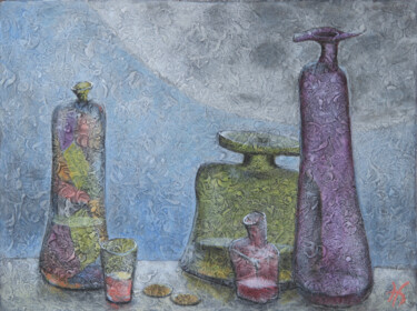 "Два сольдо" başlıklı Tablo Nikolai Bogomolov tarafından, Orijinal sanat, Petrol