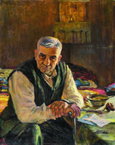 Pittura intitolato "Father" da Nikolai Chebotaru, Opera d'arte originale, Olio