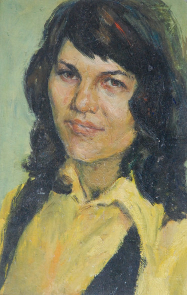 Schilderij getiteld ""Nina"" door Nikolai Chebotaru, Origineel Kunstwerk