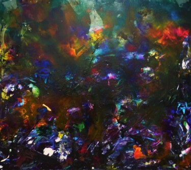 Картина под названием "Just painting.." - Nikolai Gritsanchuk, Подлинное произведение искусства, Акрил Установлен на Деревян…