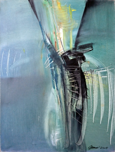 Картина под названием "experience -IV" - Nikolai Taidakov, Подлинное произведение искусства, Масло
