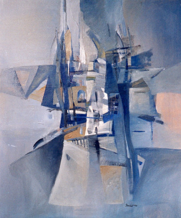 Painting titled "towards the light" by Nikolai Taidakov, Original Artwork, Oil