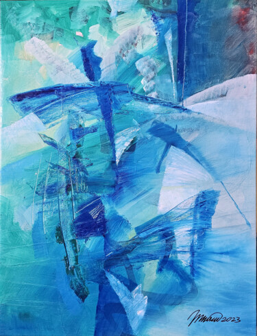 Картина под названием "and still balance" - Nikolai Taidakov, Подлинное произведение искусства, Масло