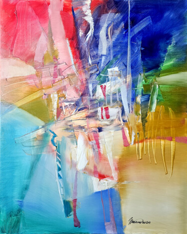 Картина под названием "AND AGAIN A SUNNY D…" - Nikolai Taidakov, Подлинное произведение искусства, Масло
