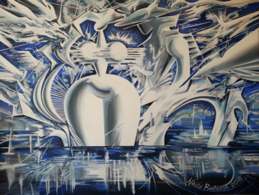 Картина под названием "ICEBERG" - Nikolai Bartossik, Подлинное произведение искусства, Акрил