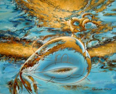 Malerei mit dem Titel "EARTH" von Nikolai Bartossik, Original-Kunstwerk, Acryl