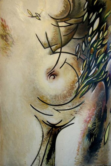 Painting titled "SPRING" by Nikolai Bartossik, Original Artwork, Oil