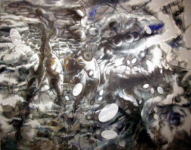 Peinture intitulée "OCEAN" par Nikolai Bartossik, Œuvre d'art originale, Acrylique