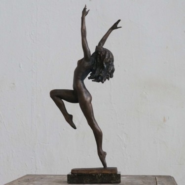 Sculpture titled "Praying" by Nikolai Shatalov, Original Artwork, Bronze
