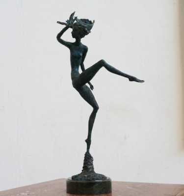 Sculpture intitulée "Whirpool" par Nikolai Shatalov, Œuvre d'art originale, Bronze