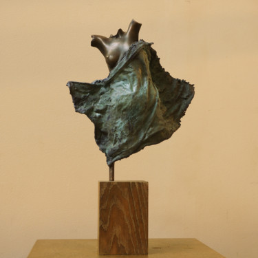 Sculptuur getiteld "Female torso with d…" door Nikolai Shatalov, Origineel Kunstwerk, Bronzen