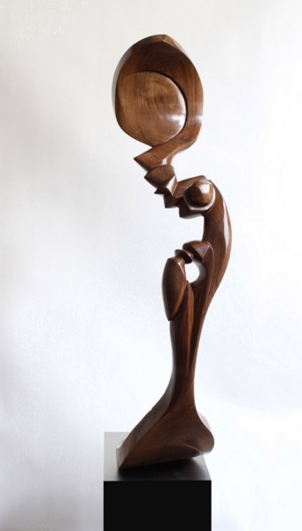 Skulptur mit dem Titel "masaia" von Nikolaus Weiler, Original-Kunstwerk, Holz