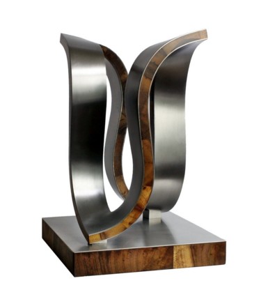 Escultura titulada "Quadrabel" por Nikolaus Weiler, Obra de arte original, Metales