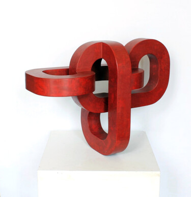 Скульптура под названием "6hoch3" - Nikolaus Weiler, Подлинное произведение искусства, Дерево