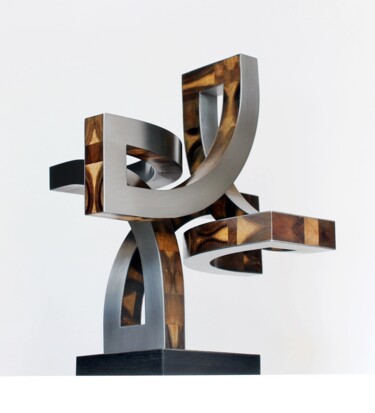 Escultura titulada "dynamischer Komplex" por Nikolaus Weiler, Obra de arte original, Metales
