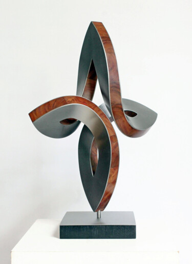 Escultura titulada "vertikale Begegnung" por Nikolaus Weiler, Obra de arte original, Metales