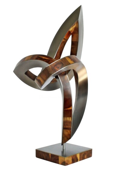 Skulptur mit dem Titel "Bisequenz" von Nikolaus Weiler, Original-Kunstwerk, Metalle