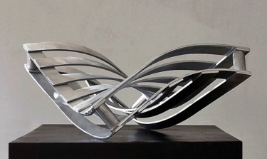 Skulptur mit dem Titel "dynamischer torso" von Nikolaus Weiler, Original-Kunstwerk, Metalle