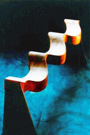 Design intitulée "sitzen für die sinne" par Nikolaus Weiler, Œuvre d'art originale