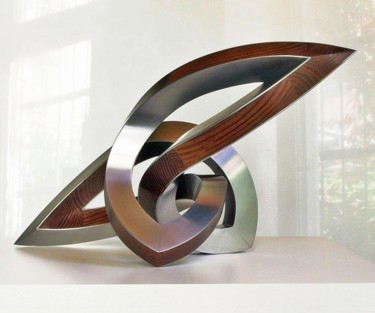 Escultura titulada "dynamische Schwünge" por Nikolaus Weiler, Obra de arte original, Metales