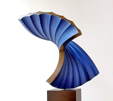 Skulptur mit dem Titel "fortfaltung" von Nikolaus Weiler, Original-Kunstwerk, Metalle