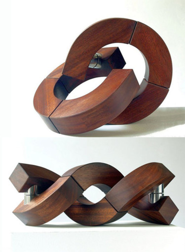 Sculpture titled "movistruct" by Nikolaus Weiler, Original Artwork, Metals