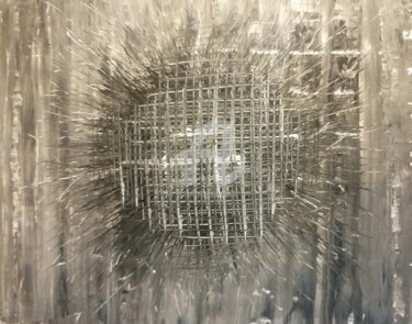 Schilderij getiteld "Sfera 006" door Nikolay Deliyanev, Origineel Kunstwerk, Acryl