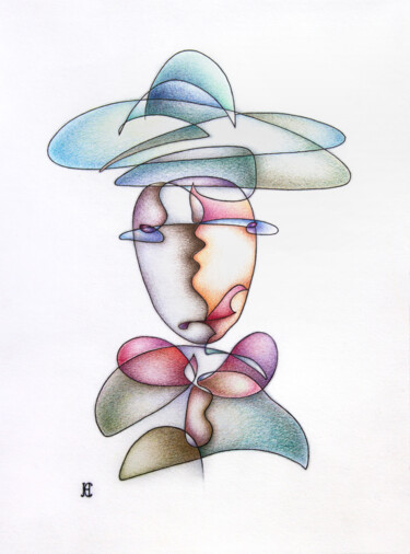 Drawing titled "Mad Hatter" by Nikolay Starostenko, Original Artwork, Marker