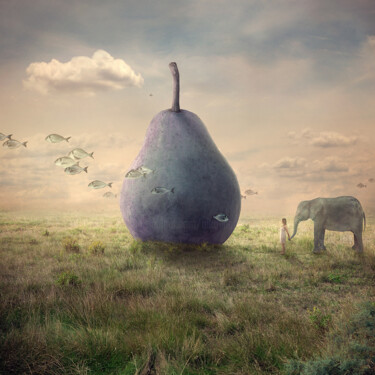 Digitale Kunst mit dem Titel "Passing Strangers 8…" von Nikolina Petolas, Original-Kunstwerk, Fotomontage