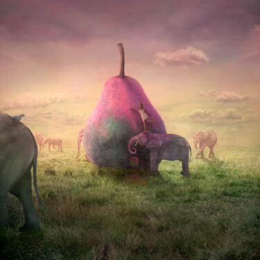 Arte digitale intitolato "We like it Pink" da Nikolina Petolas, Opera d'arte originale, Fotomontaggio