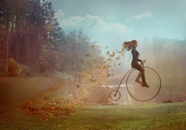 Digitale Kunst mit dem Titel "Autumn" von Nikolina Petolas, Original-Kunstwerk, Fotomontage