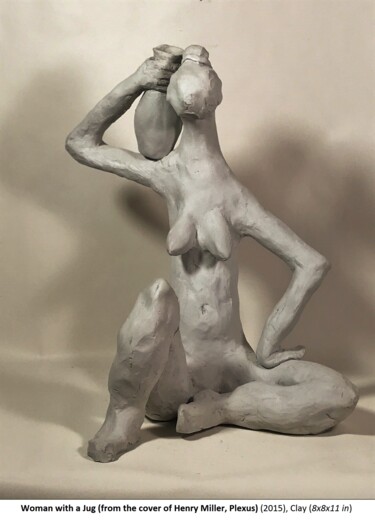 Sculpture titled "Women with a jug" by George Nikonov, Original Artwork, Clay