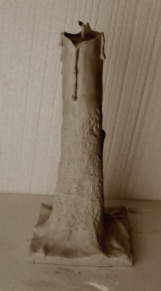 Sculpture intitulée "Candle-1" par George Nikonov, Œuvre d'art originale