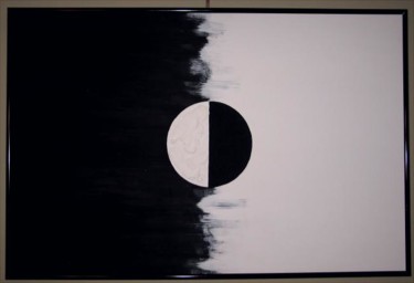 Peinture intitulée "White and black" par George Nikonov, Œuvre d'art originale