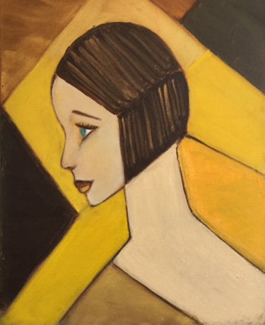 Pintura intitulada "Giselle" por Nilda Raw, Obras de arte originais, Acrílico