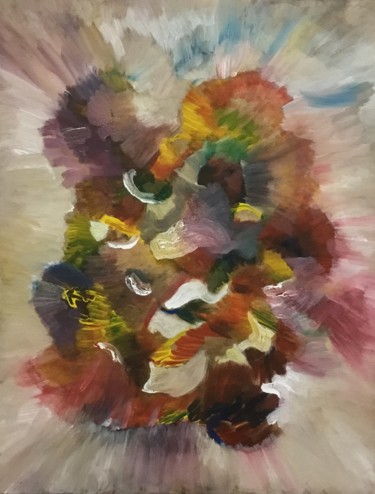 Pintura intitulada "Explosion" por Nilda Raw, Obras de arte originais, Acrílico
