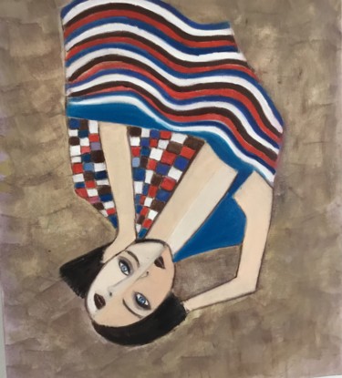 Schilderij getiteld "Cubismo" door Nilda Raw, Origineel Kunstwerk, Olie