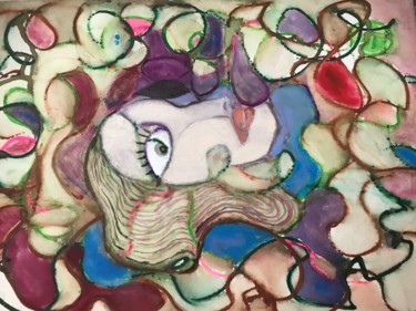 Pittura intitolato "SCARE" da Nilda Raw, Opera d'arte originale, Acrilico