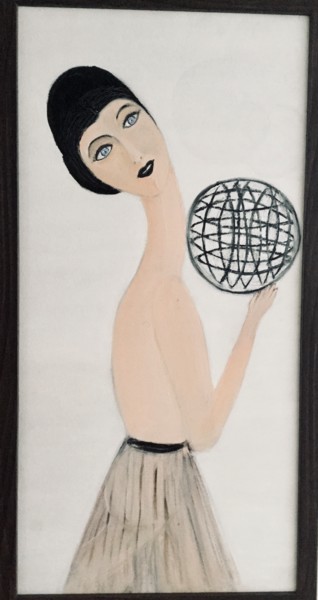 Peinture intitulée "Astrolabio" par Nilda Raw, Œuvre d'art originale, Huile